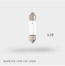 Ampoules Navette C5W 12V-5W 11x35 x 10ex