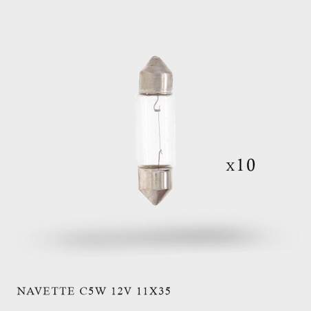 Ampoules Navette C5W 12V-5W 11x35 x 10ex