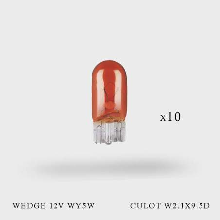 Ampoules wedge WY5W 12V culot W2.1X9.5D