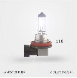 Ampoule H8 12V-35W culot PGJ19-1 10ex allumées