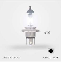 Ampoule H4 12V-60/55W Culot P43t 10ex allumées