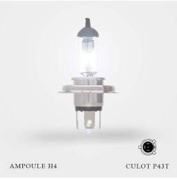 Ampoule H4 12V-60/55W Culot P43t à l'unité allumée