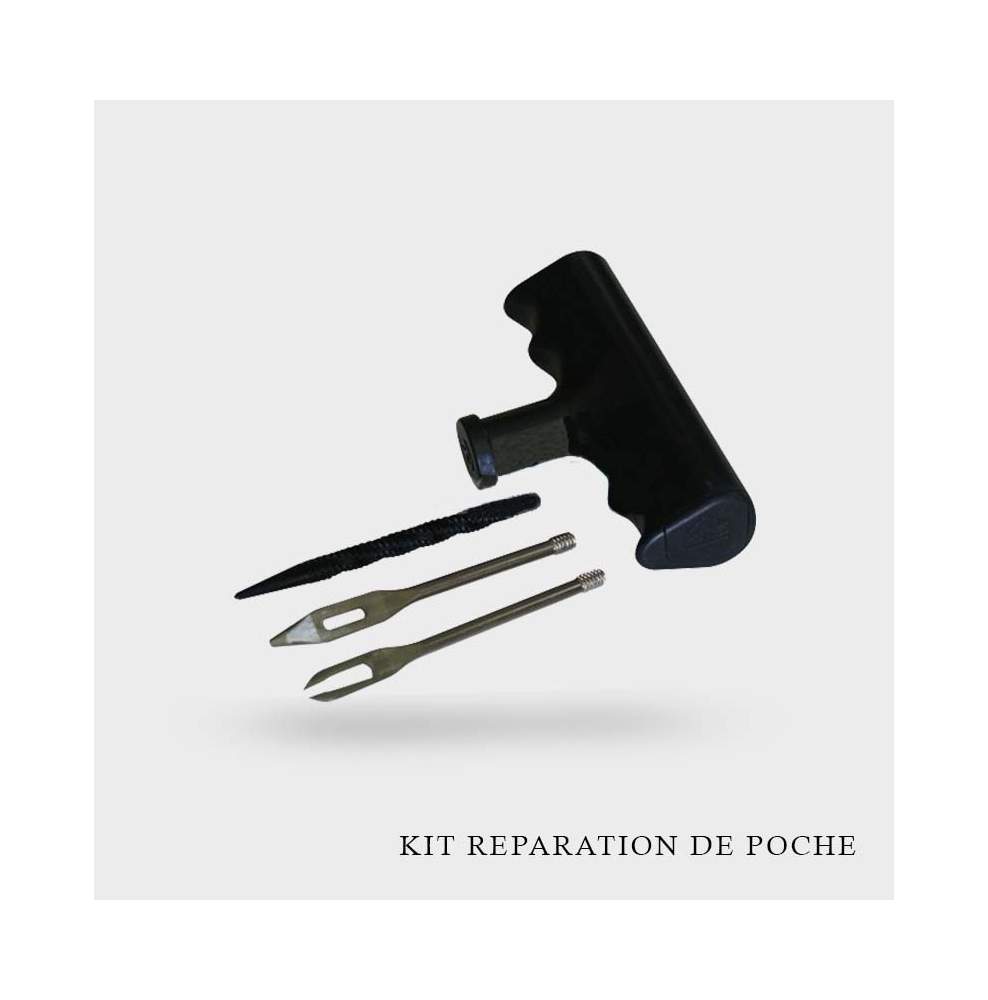 Kit outil réparation pneu format poche