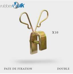 10 pattes de fixation double