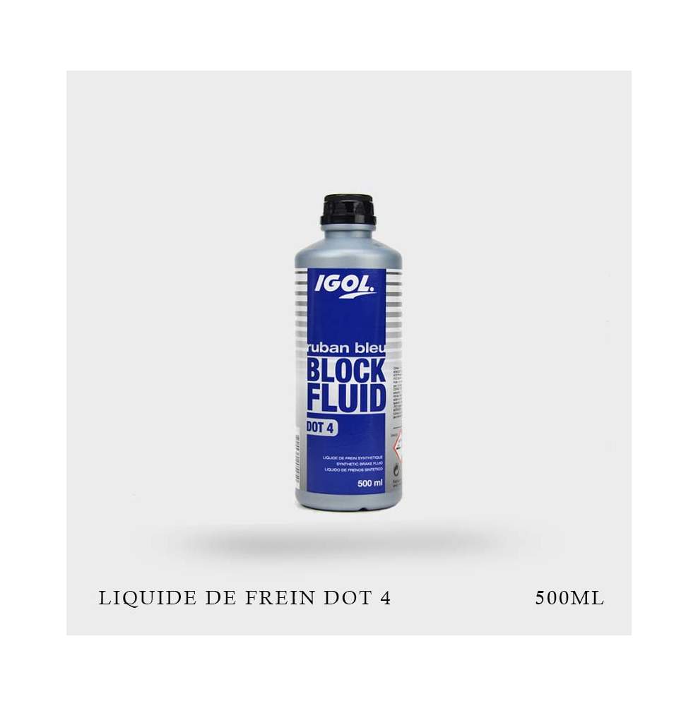 Liquide frein IGOL DOT4 Block Fluid Ruban bleu 500ml