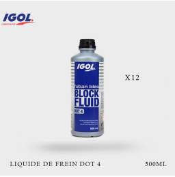 12 x Liquide frein IGOL DOT4 Block Fluid Ruban bleu 500ml