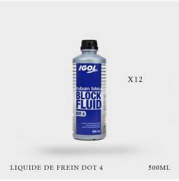 12 x Liquide frein IGOL DOT4 Block Fluid Ruban bleu 500ml