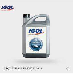 Bidon 5L de Liquide frein IGOL DOT4 Block Fluid Ruban bleu