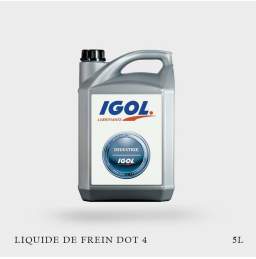 Bidon 5L de Liquide frein IGOL DOT4 Block Fluid Ruban bleu