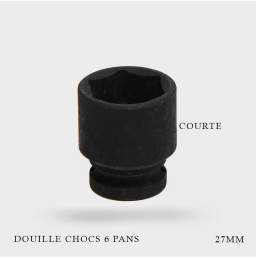 Douille Chocs Carre 1/2'' 17mm Ultra Courte