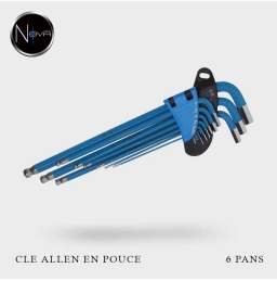 Clés Allen 6 pans en pouce