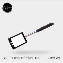 Miroir d'inspection à Led télescopique