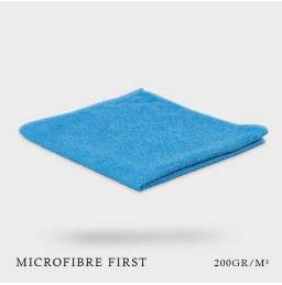 Microfibre tricot First bleue