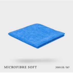 Microfibre tricot Soft bleue 40x40cm