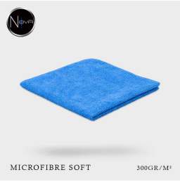 Microfibre tricot Soft bleue 40x40cm