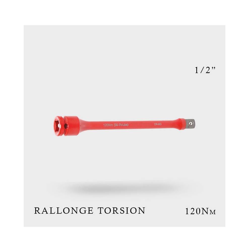 Rallonge de torsion 1/2" 120Nm