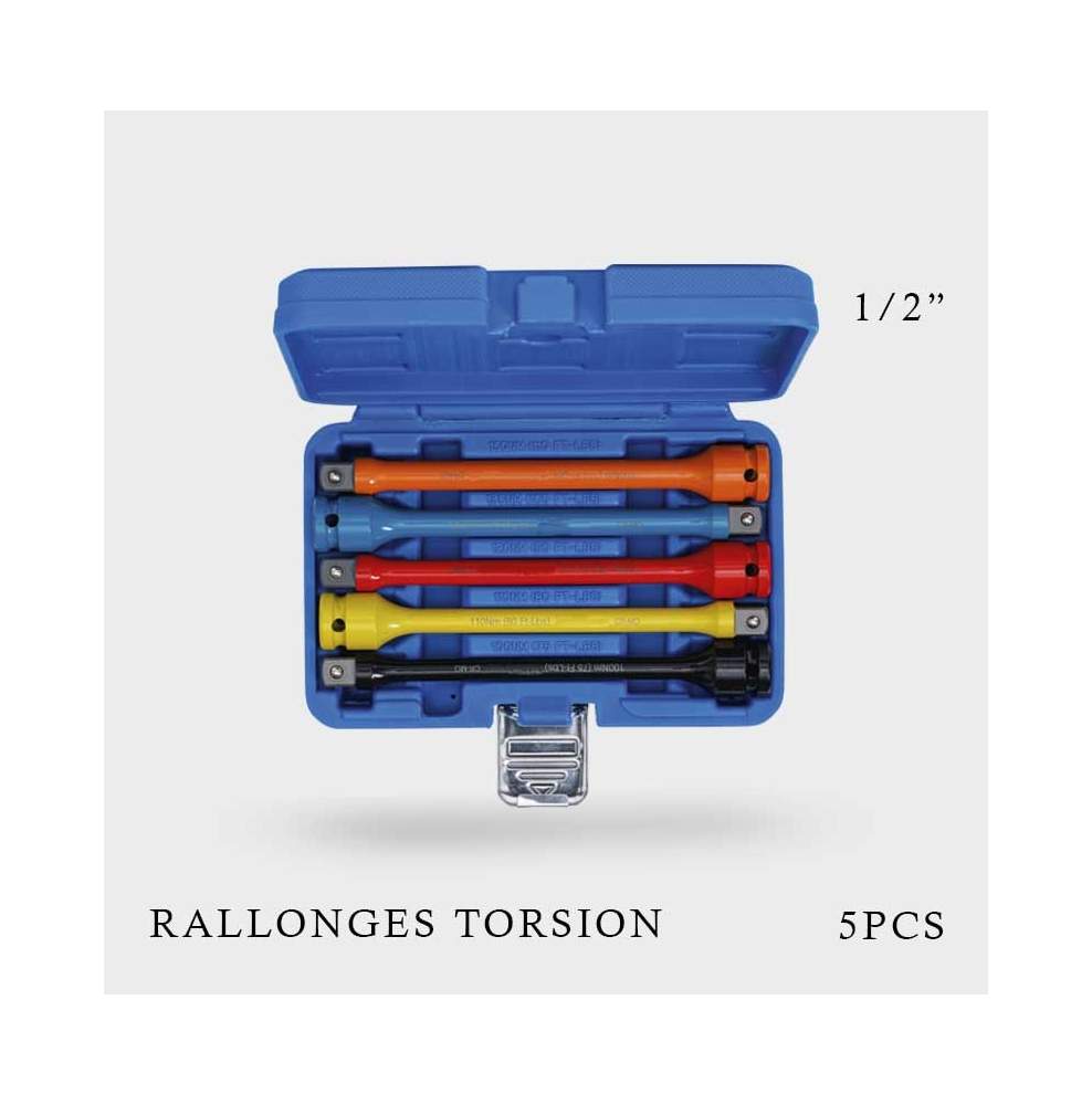 Coffret rallonges de torsion 1/2" 100-150Nm