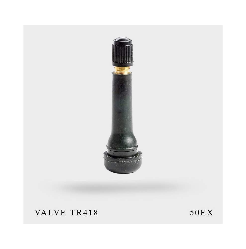 Valves TR418 pneu tubeless 50ex 