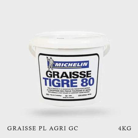 GRAISSE DE MONTAGE MICHELIN TIGRE 4KG - Equipement garage Auto - Machine à  pneu - Démonte pneu 