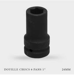 Douille à chocs longue 6 pans 1" 24mm