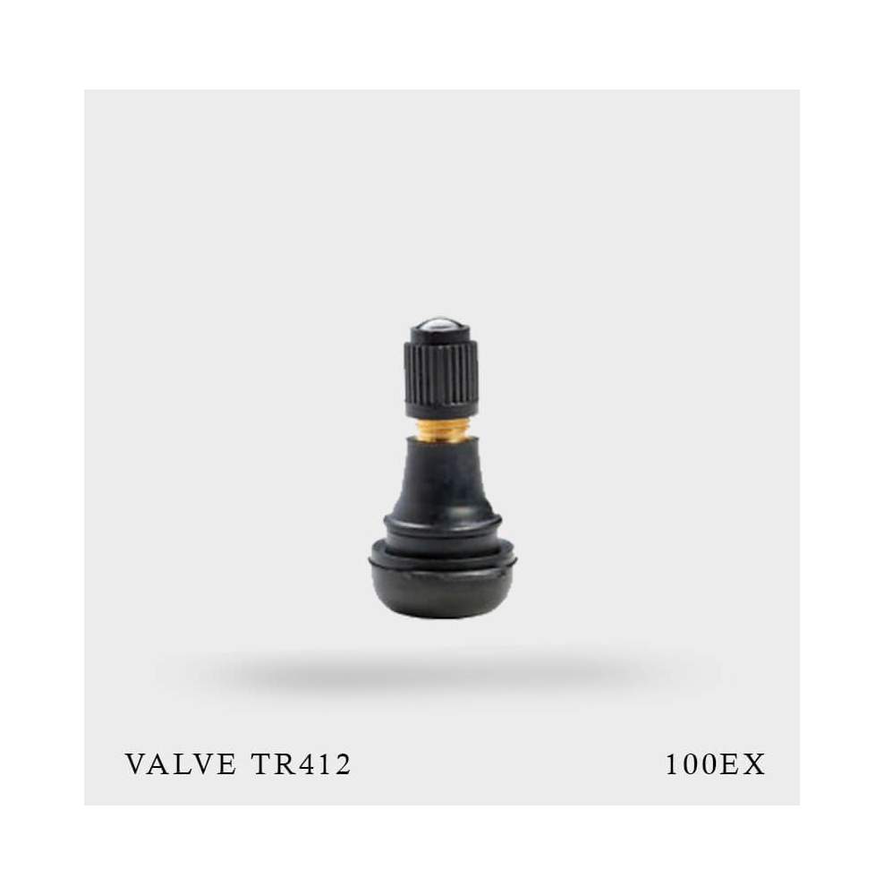 Tige de valve encliquetable 1 pièces TR412 AC valves de pneu en