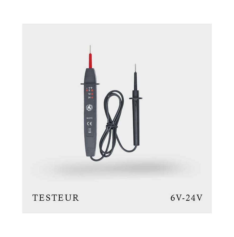 Testeur de tension 6-24 volts