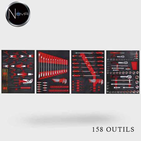 Servante D'atelier BGS DIY 158 Outils – 6 Tiroirs + Porte Latérale – Neuve
