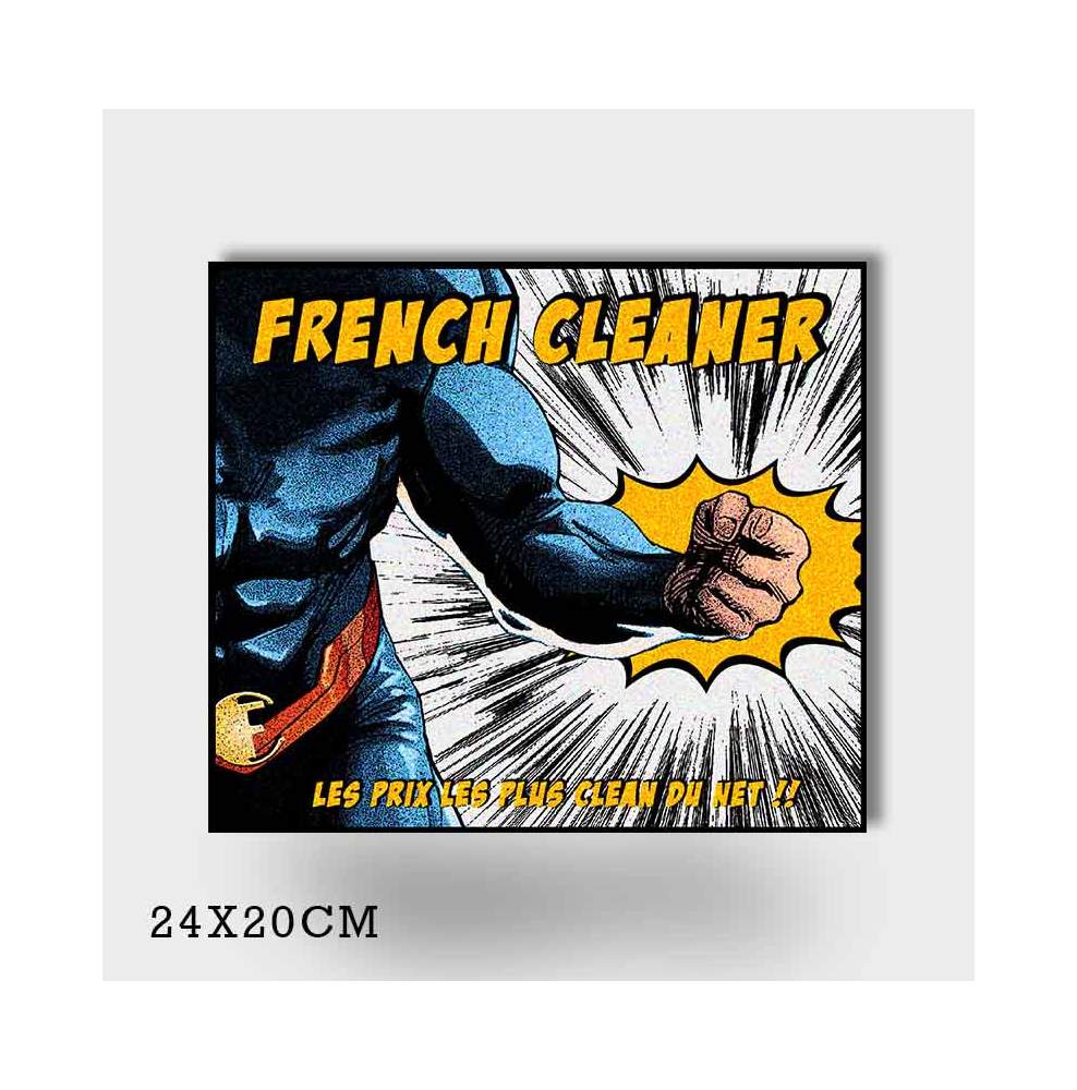 PLAQUE METAL FRENCH CLEANER 24X20CM