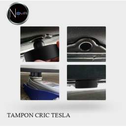 Mise en situation des cales de Cric pour Tesla