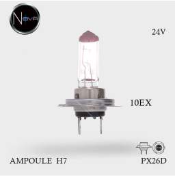 Ampoule H7 24V-70W Culot PX26d boite de 10ex