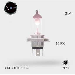 Ampoule H4 24V - 75/70W Culot P43T boite de 10ex