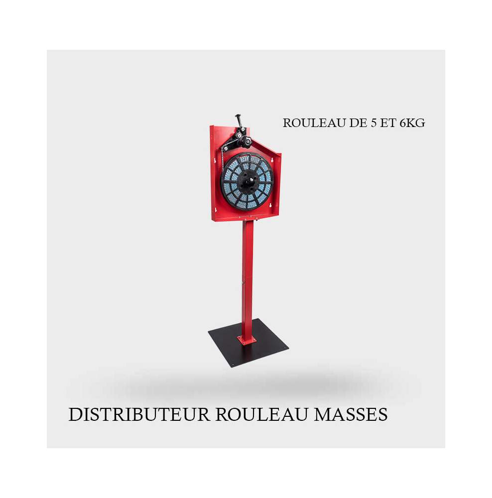 Distributeur de rouleaux de masses