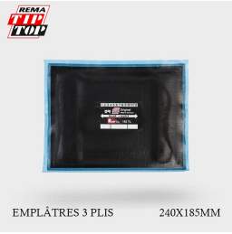 Emplâtres Tip Top RAD182TL 240x185mm par 5ex