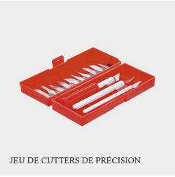 Jeu de cutter de précision