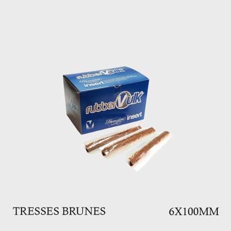 Tresses brunes de 6mm