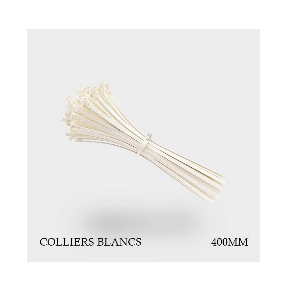 Colliers plastique blancs