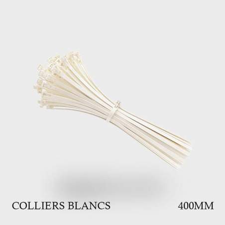 Colliers plastique blancs