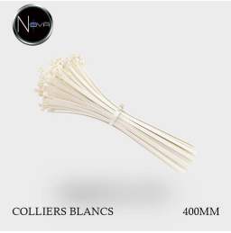 Colliers plastique blancs 8x400mm