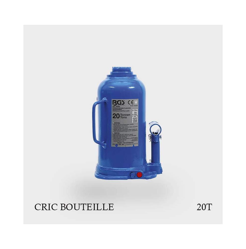 Cric bouteille hydraulique professionnel﻿ 20 T