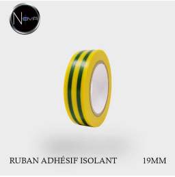 Ruban isolant PVC vert/jaune 19mm x 110m