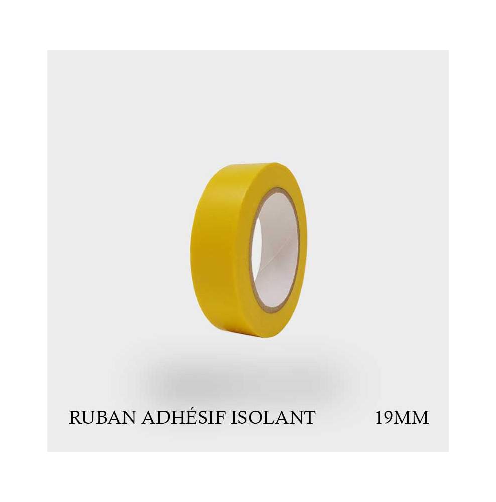 Ruban isolant PVC - scotch jaune 