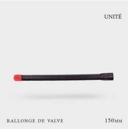 Rallonges de Valves rigides noires 150mm pneu tubeless