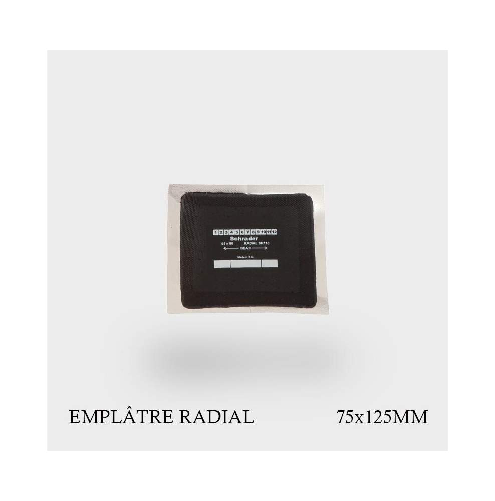 Emplâtre radial SR120 75X125MM Schrader