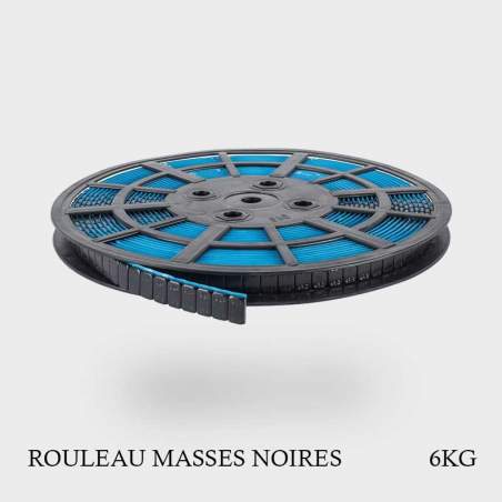 Rouleau de masses noires