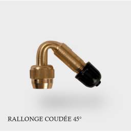 Rallonge de Valves coudées 45° Schrader