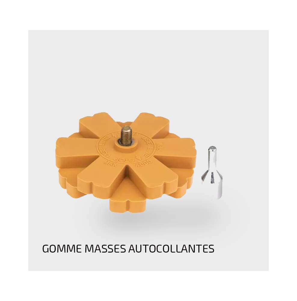 Gomme pour masses autocollantes