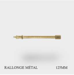 La rallonge de valve de pneu en métal 125 mm