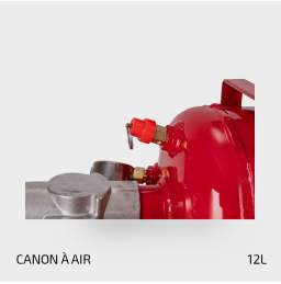 Canon à air pour pneu tubeless 12L