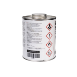 Picto danger au dos de la solution d'étanchéité talon jante Bead Sealer Delta 945ml