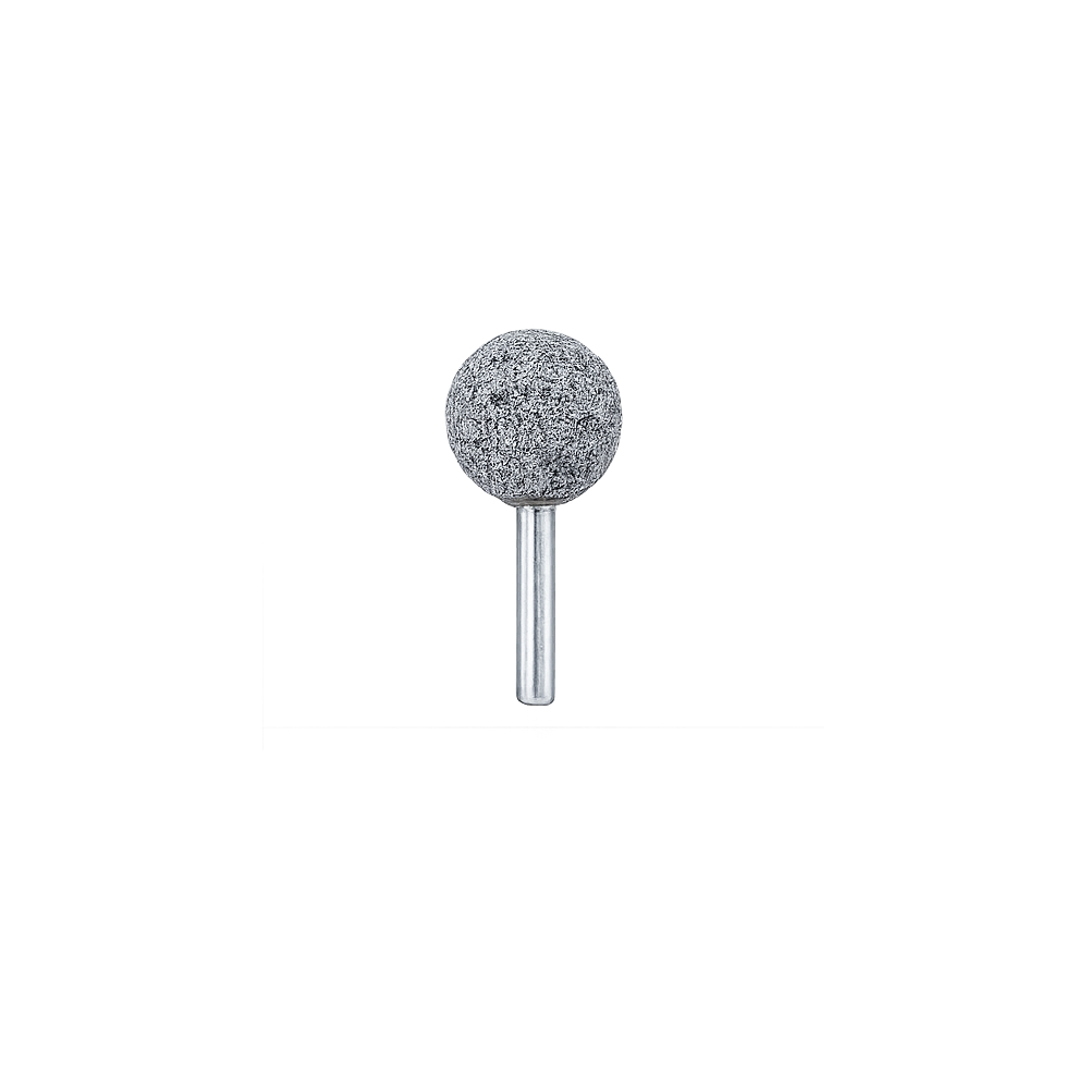 Vue de face Meule sphérique grain 24 VM Rubber
